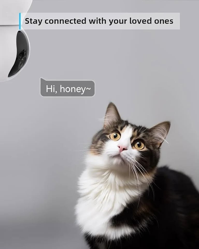 NEW Pet Camera – 2K 360° WiFi | Color Night Vision | 2-Way Audio - photo 5