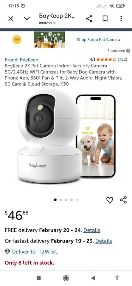 BoyKeep K30 Indoor Security Camera - 2K, 5G WiFi, 360° View - photo 2
