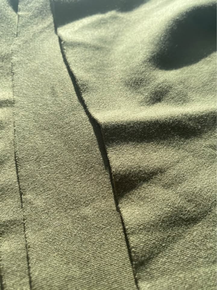 Dark green cotton Jersey knit fabric - photo 2