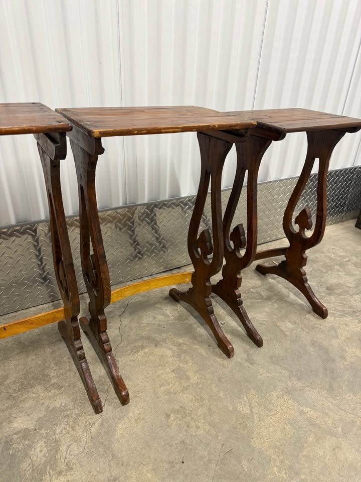 Vintage Accent Table Solid Wood - photo 2