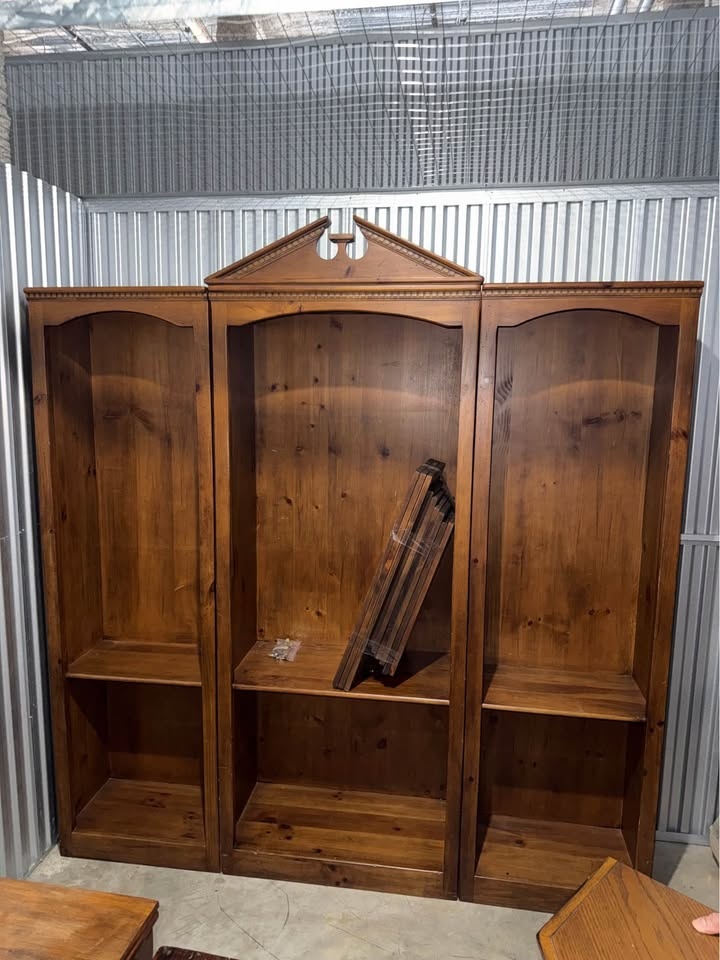 3 Piece Solid Wood Bookcase Set - photo 2