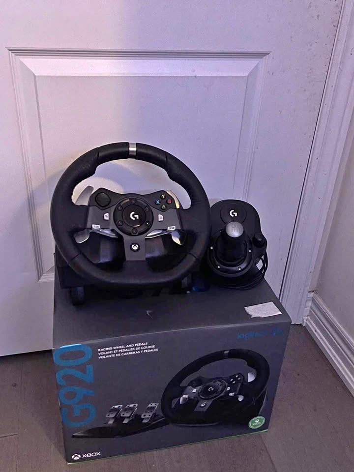 Logitech G920 Steering Wheel + Shifter + Pedals – Brand New