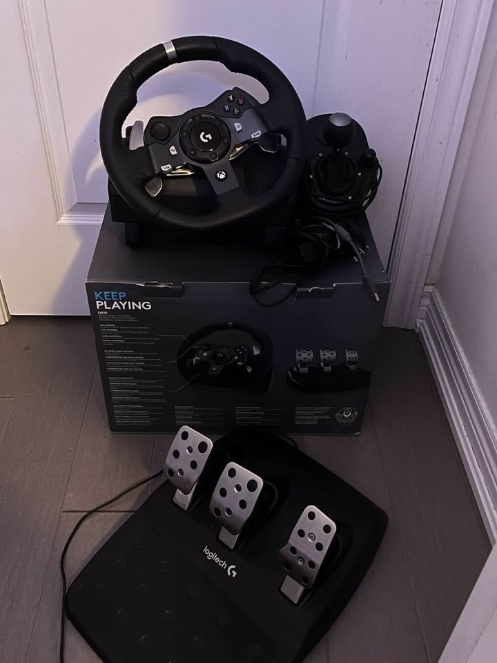 Logitech G920 Steering Wheel + Shifter + Pedals – Brand New - photo 5