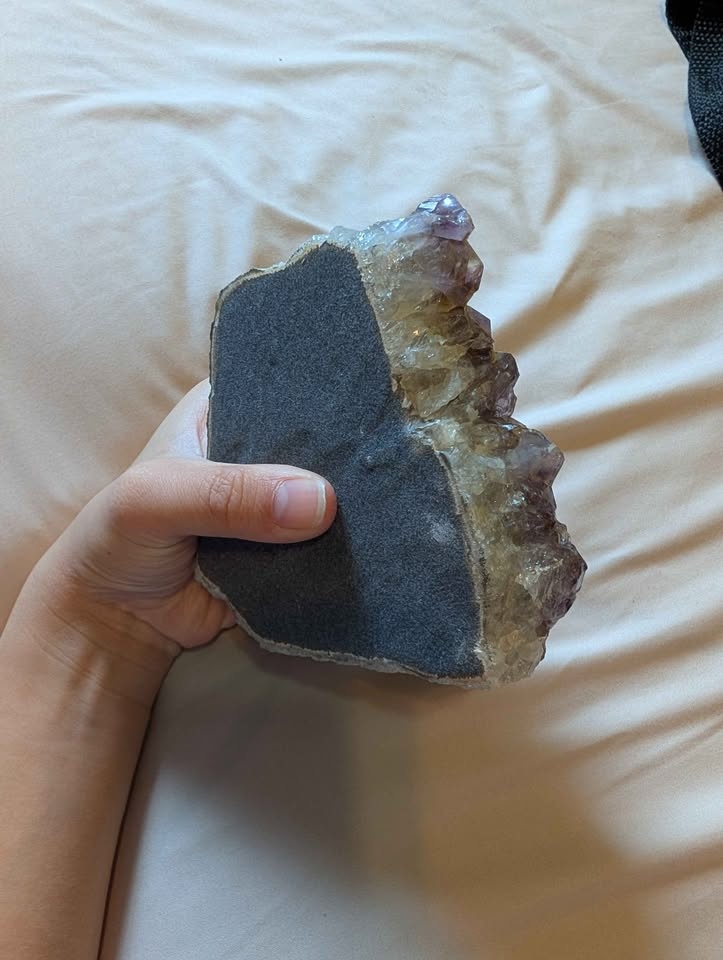 Large Amethyst Candle Holder - photo 4