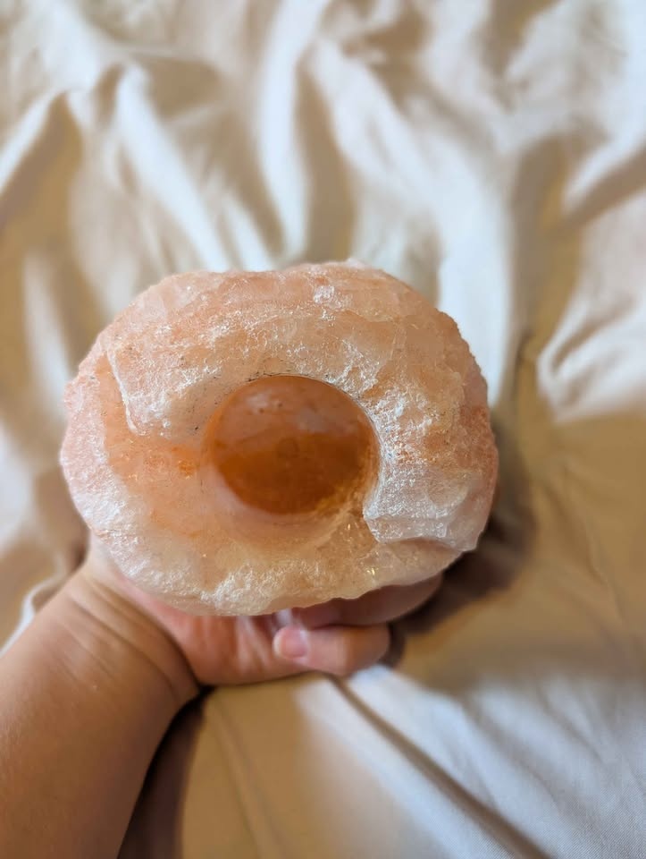 Himalayan Pink Salt Tea Light Holder - photo 3