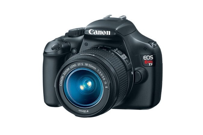 Canon EOS Rebel T3 DSLR with 18-55IS Lens, Black