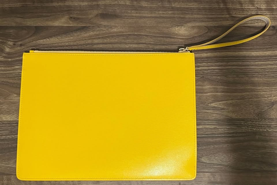 Brand New Salvatore Ferragamo Unisex Leather Clutch Bag - photo 4
