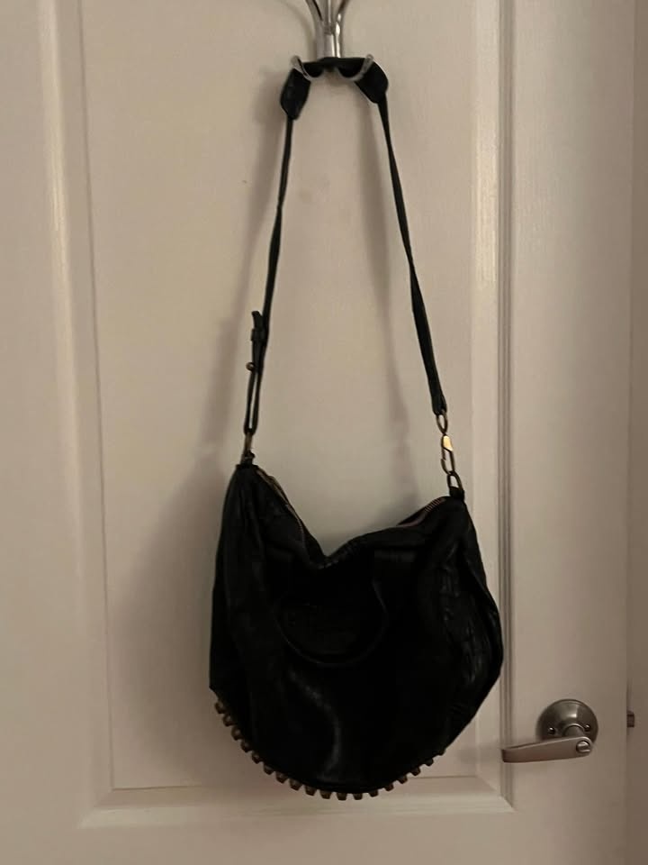 Alexander Wang Large Rockie Bag Pebbled Black Leather - photo 2