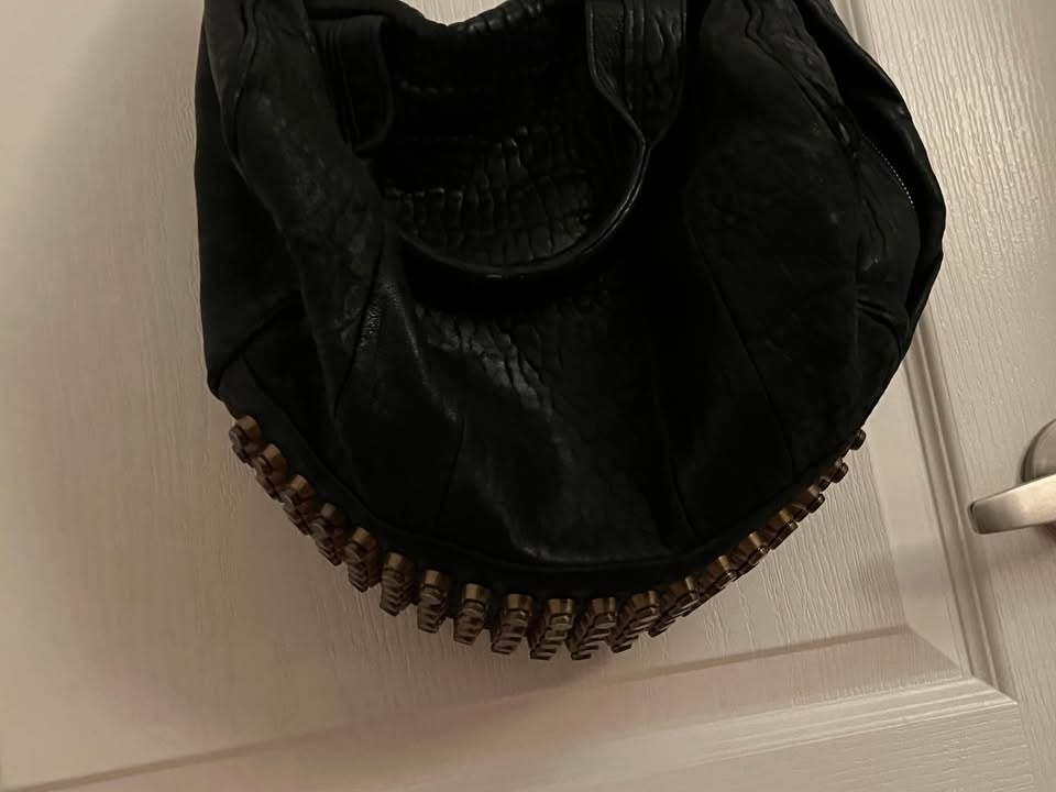 Alexander Wang Large Rockie Bag Pebbled Black Leather - photo 3
