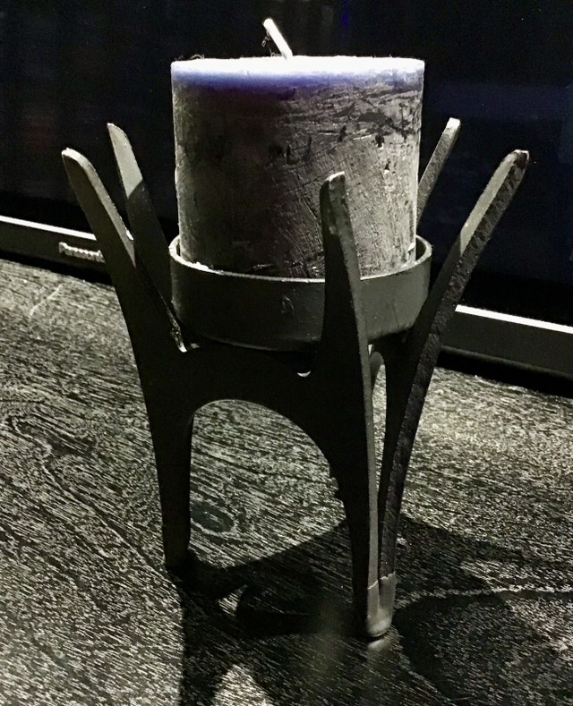 Vintage Centaur Cast Iron Candle Holder