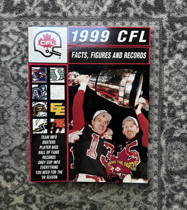 Rare 1998-1999-2000 CFL Football Facts Books Set - photo 3