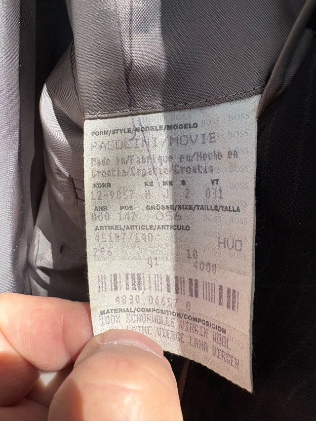 HUGO BOSS Wool Suit Jacket EURO 56 (US XXL) - photo 3