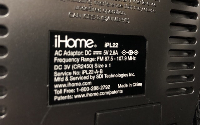 Home iPL22 Stereo FM Clock Radio with Lightning Dock - photo 2