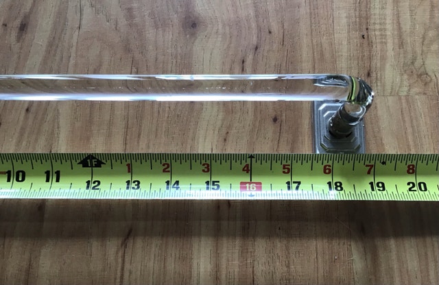Antique Glass Towel Holder, excellent condition. 18.5 inches. - photo 3