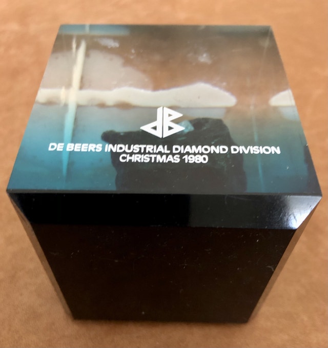 DE BEERS Industrial Diamond Division Paperweight Display - photo 5