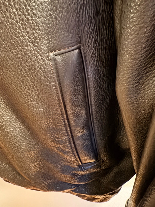 Vintage Bentley Motorcars Full-Grain Leather Coat Men's XL - photo 4