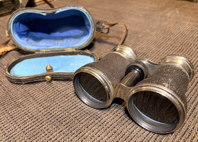 Binoculars Opera Glasses with Leather Case. Vendôme Paris. 🥕 - photo 2