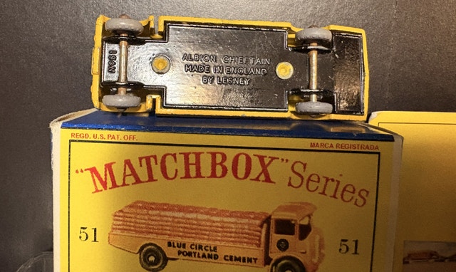 50s Lesney Matchbox 51A Albion Chieftan & REPLACEMENT box - photo 2