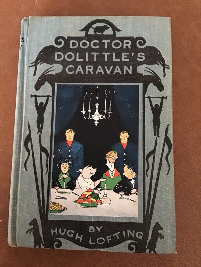 Antique Doctor Dolittle's Caravan Kids Classic Hardcover Book