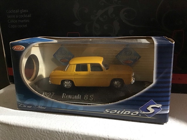 Rare Renault 8 S 1970 Yellow Diecast 1:43 French Solido 1827
