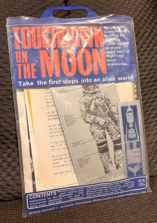 Original NASA "Touchdown on the Moon" Spacecraft Toy Kit