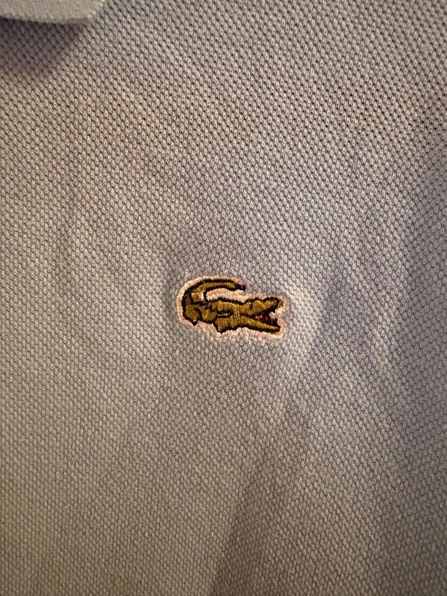 KIDS size Medium light blue Lacoste piqué polo. - photo 2