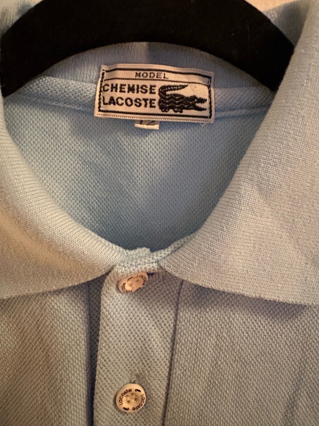KIDS size Medium light blue Lacoste piqué polo. - photo 3