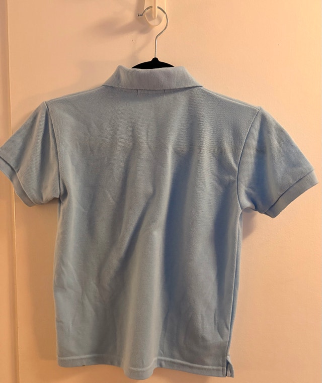 KIDS size Medium light blue Lacoste piqué polo. - photo 4