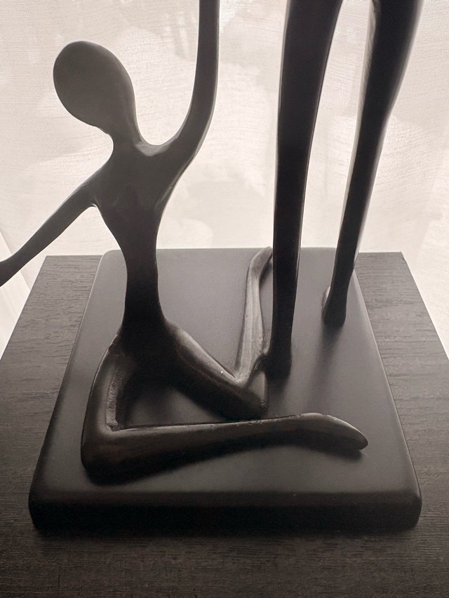 Vintage Ballet Dancers Metal Sculpture Accent Decor - photo 2