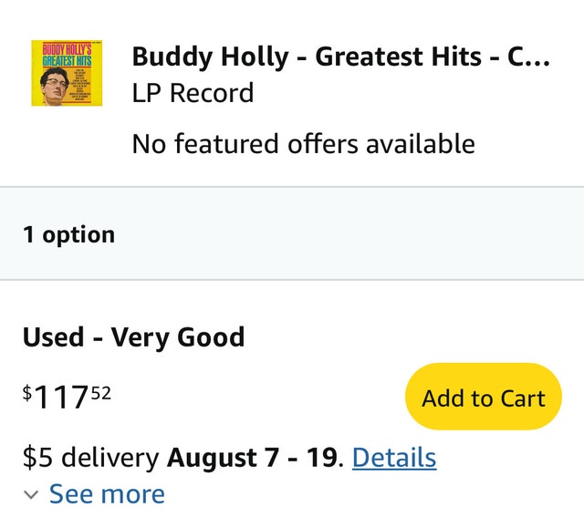 Buddy Holly’s Vinyl CORAL records. Rare! - photo 4