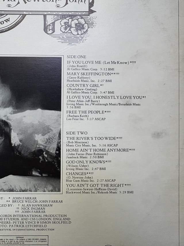 Olivia Newton-John 1974 Album: If You Love Me, Let Me Know - photo 4