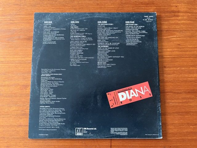 1977 Motown Live Double LP: An Evening with Diana Ross - photo 3