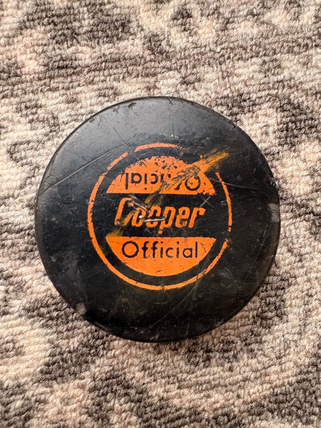 Vintage 1970s Cooper Official Puck Made in Czechoslovakia