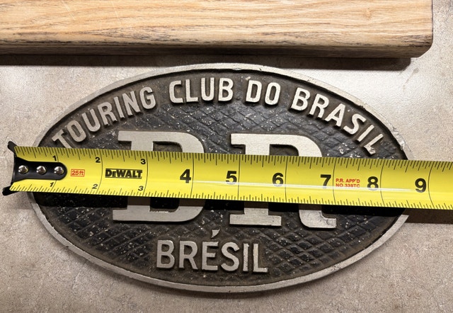 Rare metal car badge from the Touring Club do Brasil. - photo 3