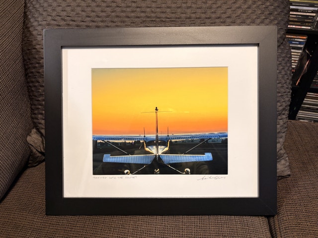Cessna 172 Skyhawk Aircraft Original Picture Frame