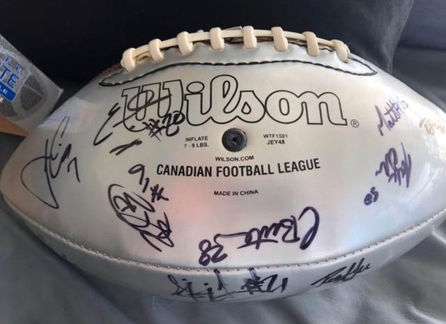 2016 CFL Hamilton Tiger Cats Signed Football - photo 4