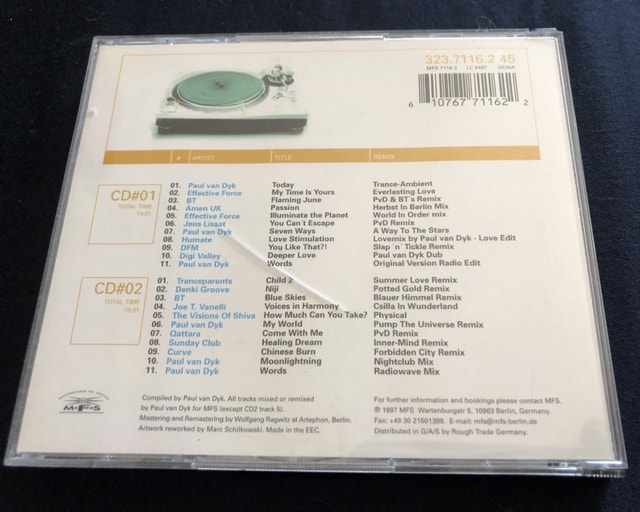 Rare Paul van Dyk 2 double-CD progressive trance music. 90’s. - photo 2
