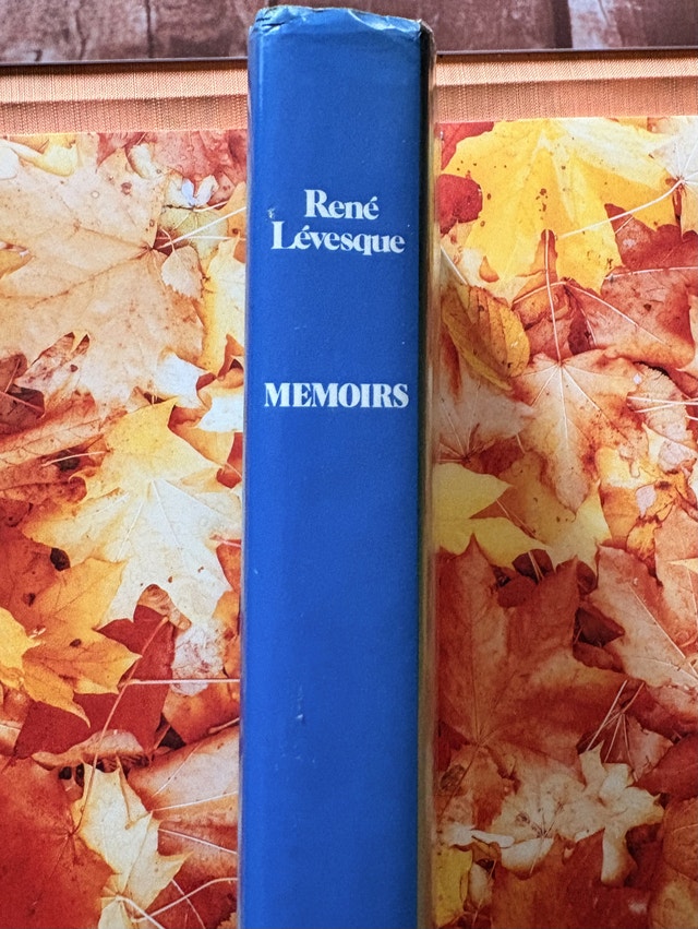 René Lévesque MEMOIRS 1986 book. SIGNED & personalized copy. - photo 4