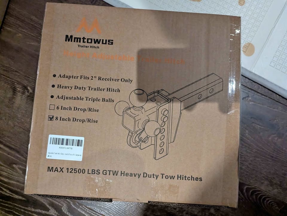 Heavy Duty Adjustable Tow Hitch - New