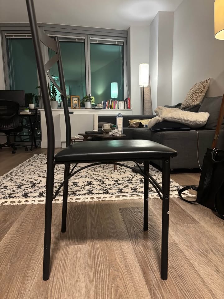 Dining chairs - black - set of 4 - photo 2