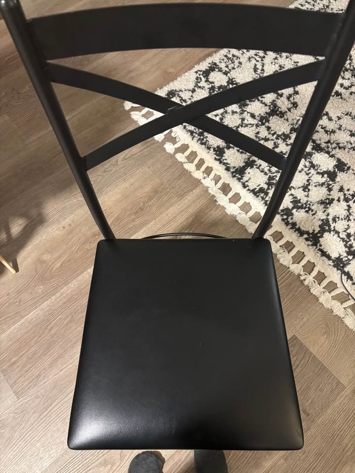 Dining chairs - black - set of 4 - photo 3