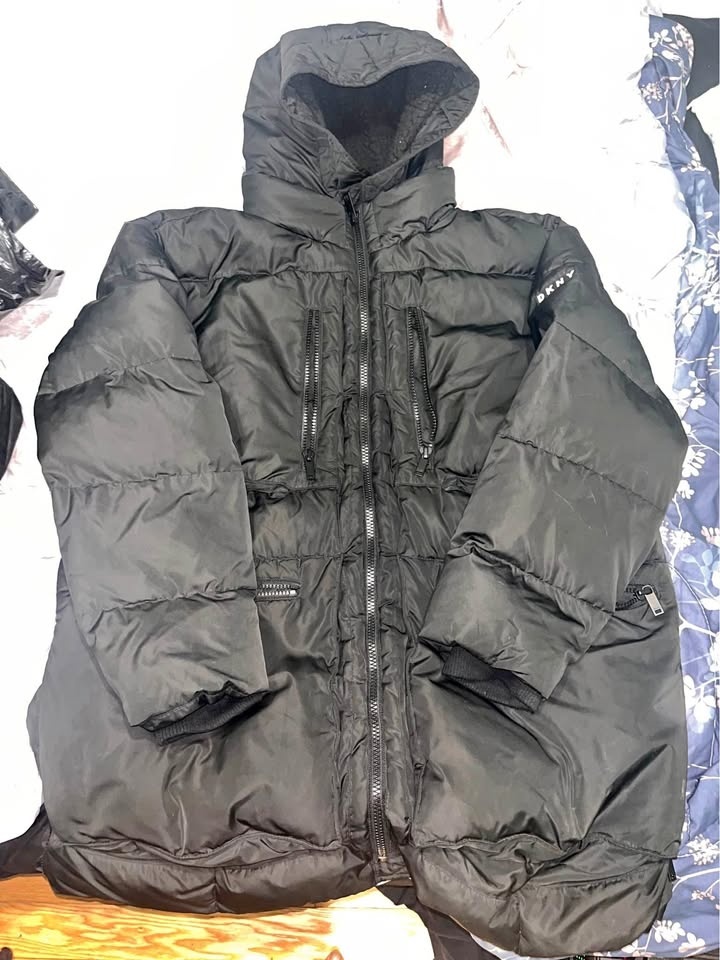DKNY Oversized Winter Jacket with fur-insulated Fur