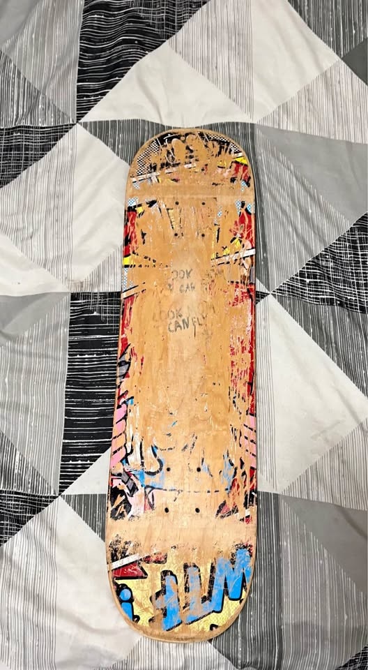 Skateboard Deck Worn Graphic