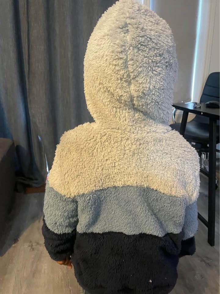 Unisex kids hooded fur jacket - photo 4