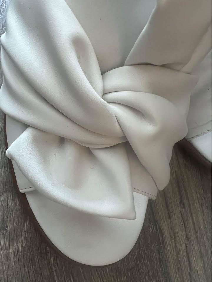 Nine West White Bow Mules Size 9.5 - photo 5