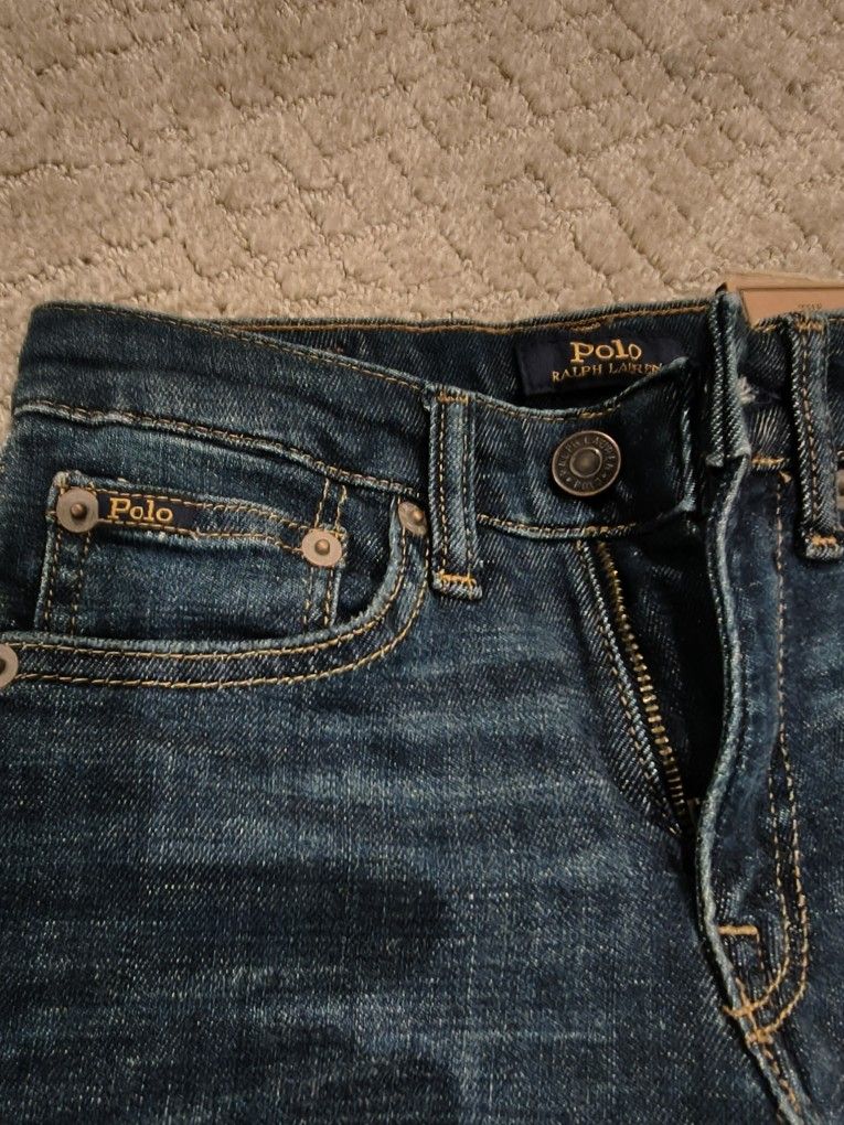Polo Ralph Lauren Tompkins Stretch Skinny Jeans Sz 7 - photo 3