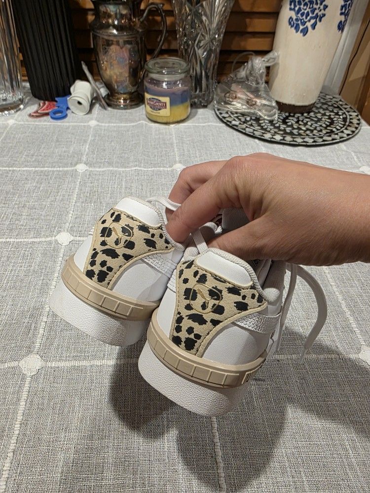Puma Jada Animal Print Lace Sneakers, Big Kid Size 1C - photo 3