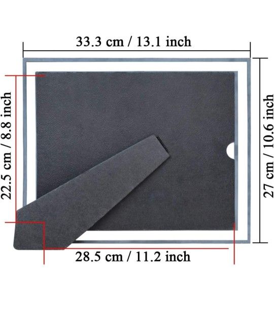 8.5x11 Tabletop Glass Picture Frame, Set of 3 - photo 3