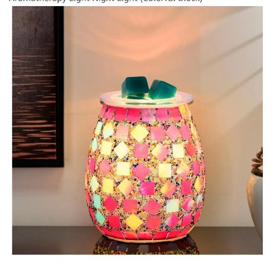 Glass Wax Heater - for Incense Wax, Essential Oil, Night Light
