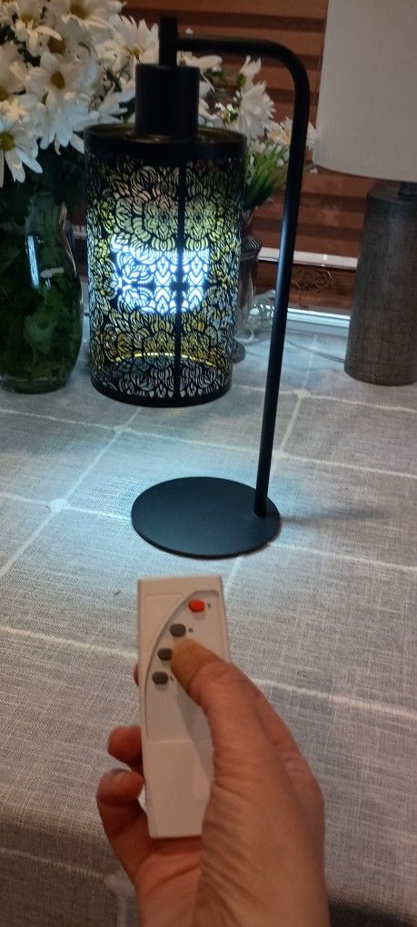 16" Table Lamp with Remote & Rechargeable LED Bulb - photo 3